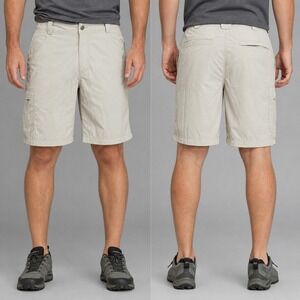Ascend Shorts Mens size 38 Hiking Tan Khaki Cargo Utility Outdoor Quick Dry